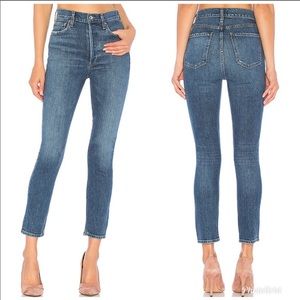 AGOLDE Nico High Rise Slim Fit Jeans in Subdued 26